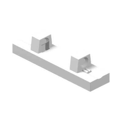 Hinge Tile 1 x 4 Locking Dual 1 Finger on Top · LEGO 4529170 (réf. BrickLink 44822) · Couleur BrickLink : White