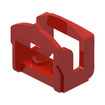 Horse Saddle with Clip · Réf. BrickLink 4491a · Couleur BrickLink : Red