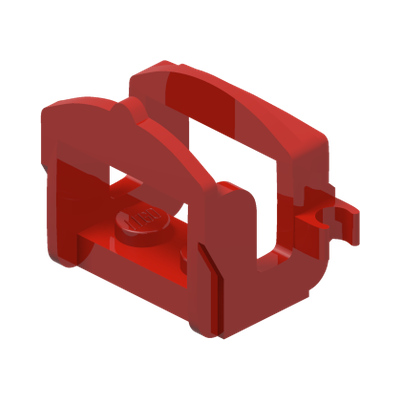 Horse Saddle with Clips · LEGO 4189065 (réf. BrickLink 4491b) · Couleur BrickLink : Red