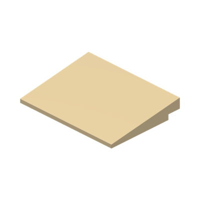 Slope 10 6 x 8 · LEGO 451505 (réf. BrickLink 4515) · Couleur BrickLink : Tan