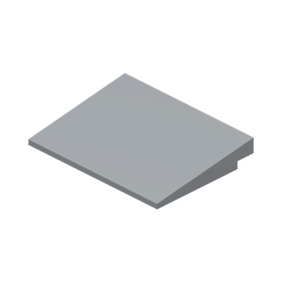 RAMP 6X8 · Medium Stone Grey (réf. BrickLink Light Bluish Gray)