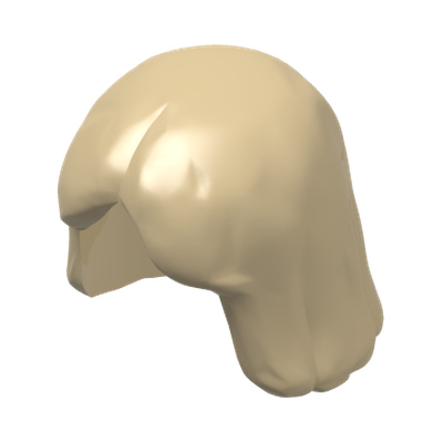 Minifigure, Hair Female · LEGO 4156394 (réf. BrickLink 4530) · Couleur BrickLink : Tan