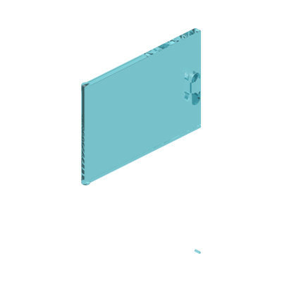 CUPBOARD, DOOR 3X2 · Tr. Light Blue (réf. BrickLink Trans-Light Blue)