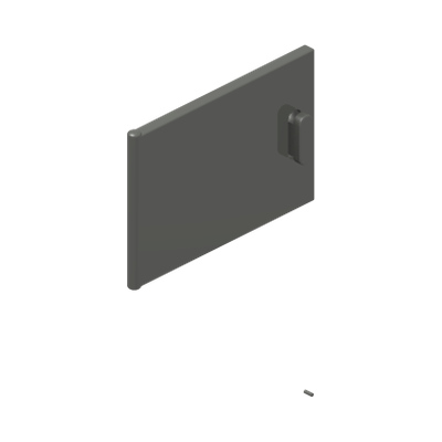 CUPBOARD, DOOR 3X2 · Dark Stone Grey (réf. BrickLink Dark Bluish Gray)