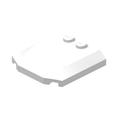 PLATE 4X4X2/3 · LEGO 4193068 (réf. BrickLink 45677) · White (réf. BrickLink White)