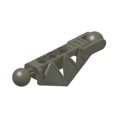Bionicle Rahkshi Leg Lower Section · Réf. BrickLink 45749 · Couleur BrickLink : Dark Gray