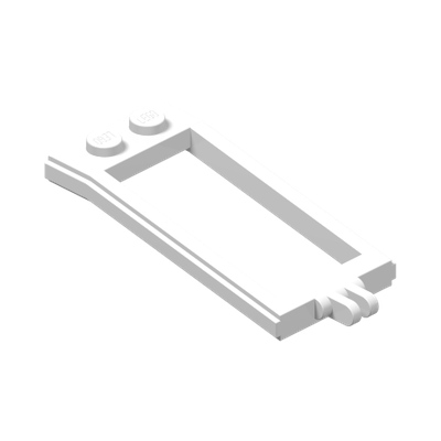 Horse Hitching / Harness Traces with Hinge · Réf. BrickLink 4587 · Couleur BrickLink : White