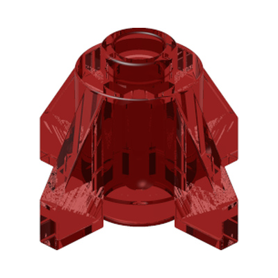 Brick, Round 1 x 1 with Fins