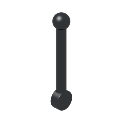 Antenna Small Lever · LEGO 459326 (réf. BrickLink 4593) · Couleur BrickLink : Black