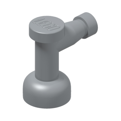TAP Ø4.9/6.4 · Medium Stone Grey (réf. BrickLink Light Bluish Gray)
