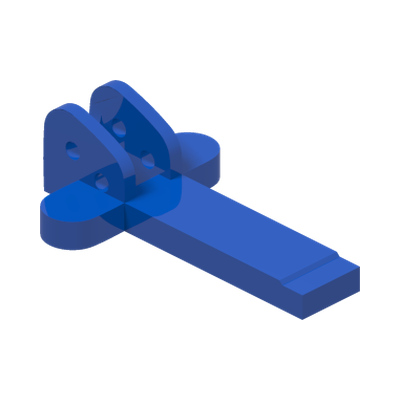 Minifigure, Utensil Jack Base · Réf. BrickLink 4629 · Bright Blue (réf. BrickLink Blue)