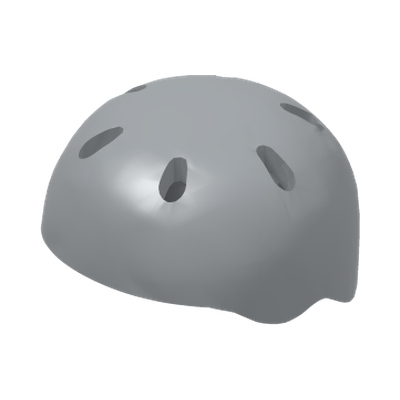 Minifigure, Headgear Helmet Sports with Vent Holes · LEGO 4198316 (réf. BrickLink 46303) · Couleur BrickLink : Light Bluish Gray