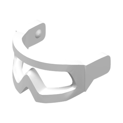 GOGGLES · LEGO 6170703 (réf. BrickLink 46304) · White (réf. BrickLink White)