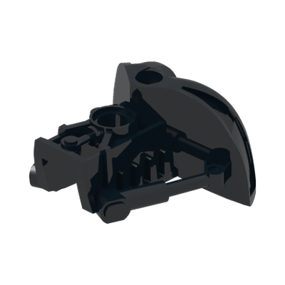 Bionicle Shoulder Armor, Toa Metru · Réf. BrickLink 47310 · Couleur BrickLink : Black