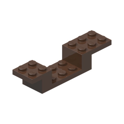 Bracket 8 x 2 x 1 1/3 · LEGO 473225 (réf. BrickLink 4732) · Couleur BrickLink : Brown