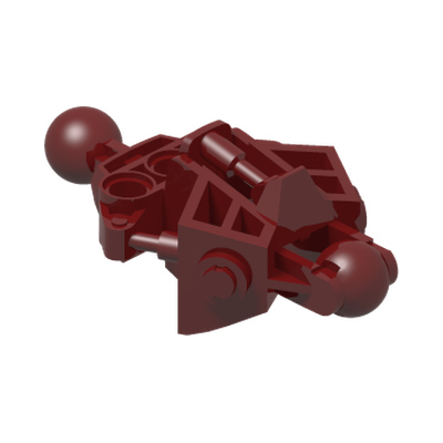 Bionicle Vahki Leg Lower Section · LEGO 4543192 (réf. BrickLink 47328) · Couleur BrickLink : Dark Red