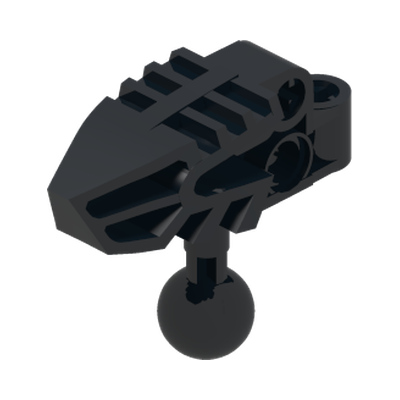 Bionicle Head Connector Block (Vahki) · LEGO 4528081 (réf. BrickLink 47332) · Couleur BrickLink : Black