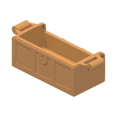 CHEST 2X4 · Medium Nougat (réf. BrickLink Medium Nougat)
