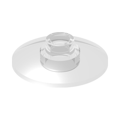 PARABOLIC ELEMENT Ø16 · Transparent (réf. BrickLink Trans-Clear)