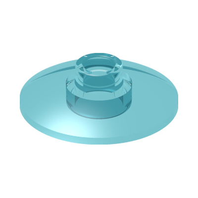 PARABOLIC ELEMENT Ø16 · Tr. Light Blue (réf. BrickLink Trans-Light Blue)