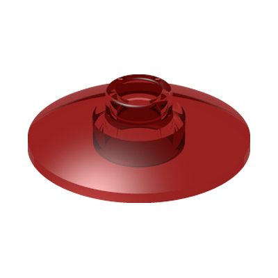 Dish 2 x 2 Inverted (Radar) · Couleur BrickLink : Trans-Red