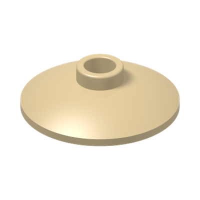 SATELLITE DISH Ø16 · Brick Yellow (réf. BrickLink Tan)