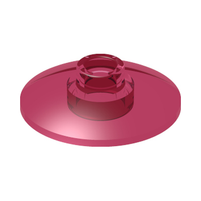 PARABOLIC ELEMENT Ø16 · Tr.medium Reddish Violet (réf. BrickLink Trans-Dark Pink)
