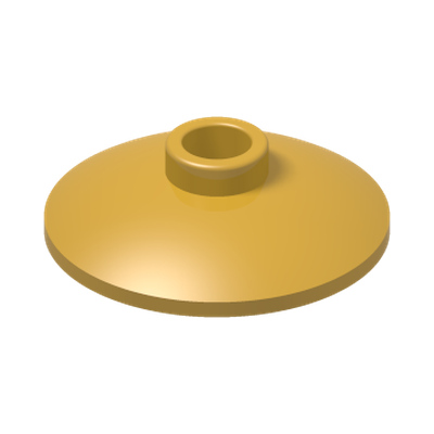 SATELLITE DISH Ø16 NO. "1000" · Gold Ink (réf. BrickLink Metallic Gold)