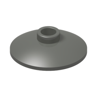 PARABOLA Ø16 · Dark Stone Grey (réf. BrickLink Dark Bluish Gray)