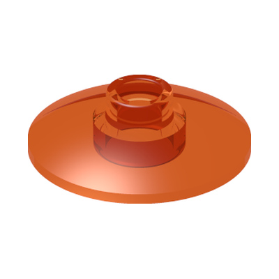 Dish 2 x 2 Inverted (Radar) · Couleur BrickLink : Trans-Orange