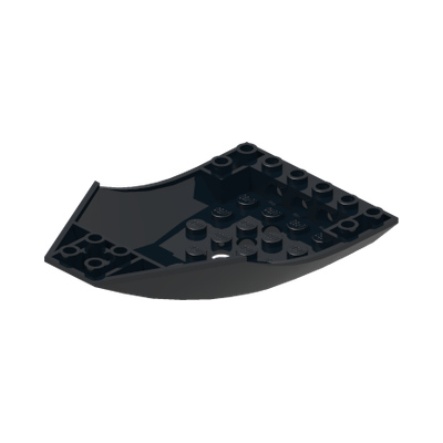 Cockpit 10 x 6 x 2 Curved · LEGO 4209683 (réf. BrickLink 47406) · Couleur BrickLink : Black