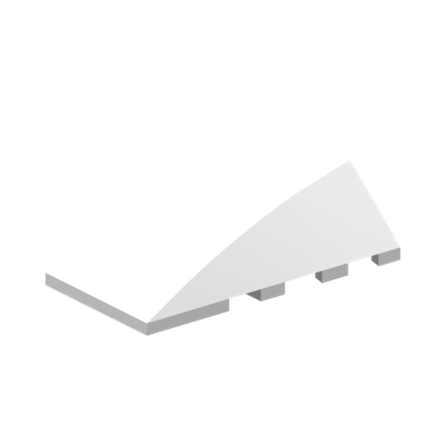 BRICK 4X4 W. BOW/ANGLE · LEGO 6002767 (réf. BrickLink 47753) · White (réf. BrickLink White)