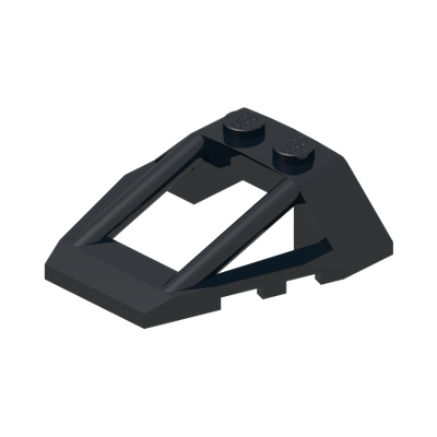 Windscreen 4 x 4 x 1 Roll Cage · LEGO 6096719 (réf. BrickLink 47758) · Couleur BrickLink : Black