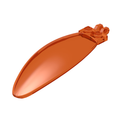 Windscreen 9 x 3 x 1 2/3 Bubble Canopy · LEGO 4506847 (réf. BrickLink 47844) · Couleur BrickLink : Trans-Orange