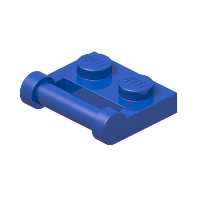 PLATE 1X2 W. STICK 3.18 · Bright Blue (réf. BrickLink Blue)