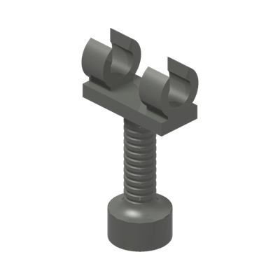 Bar   2L with 2 Clips and Top Stud Holder (Skeleton Leg Dementor Stand)