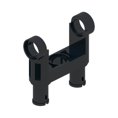 DOUBLE SNAP 2M, DIA. 4,85 · LEGO 6328175 (réf. BrickLink 48496) · Black (réf. BrickLink Black)