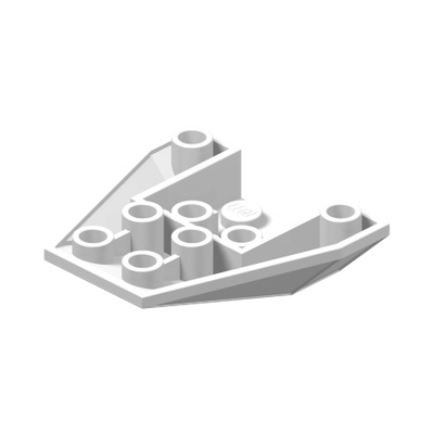 Wedge 4 x 4 Triple Inverted with Connections between 2 Studs · LEGO 485501 (réf. BrickLink 4855) · Couleur BrickLink : White
