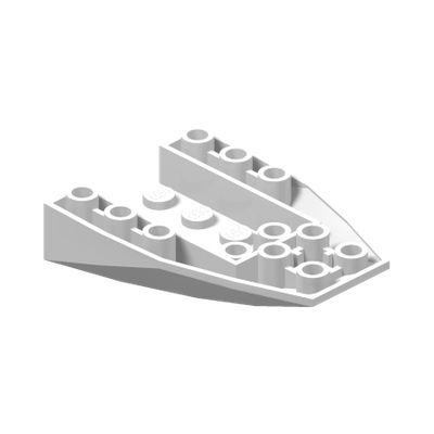 Wedge 6 x 4 Triple Inverted with Connections between 4 Studs · LEGO 4567894 (réf. BrickLink 4856b) · Couleur BrickLink : White