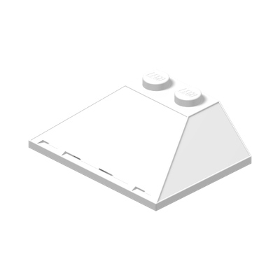 Slope 45 3 x 4 Double / 33 · LEGO 486101 (réf. BrickLink 4861) · Couleur BrickLink : White