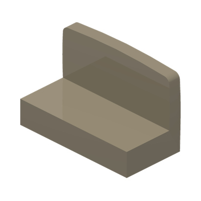 WALL ELEMENT 1X2X1 · Sand Yellow (réf. BrickLink Dark Tan)