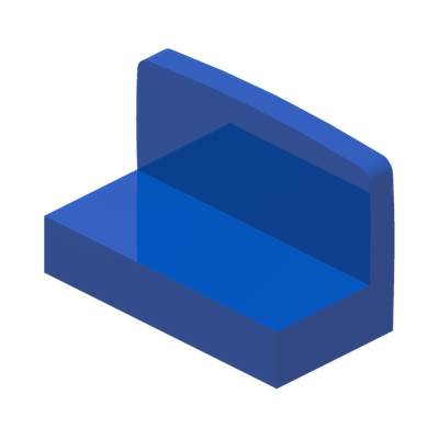 WALL ELEMENT 1X2X1 · Bright Blue (réf. BrickLink Blue)