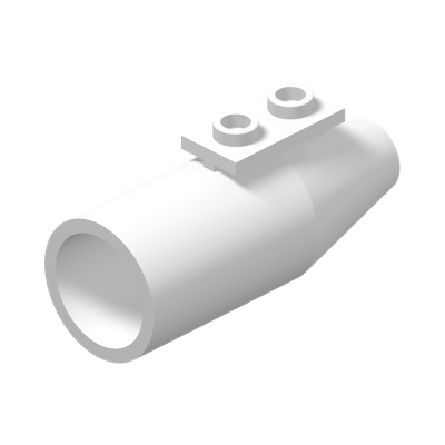 Engine, Smooth Large, 1 x 2 Thin Top Plate · LEGO 4175427 (réf. BrickLink 4868a) · Couleur BrickLink : White