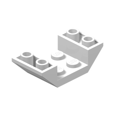 ROOF TILE 4X2/45° INV. · LEGO 4173943 (réf. BrickLink 4871) · White (réf. BrickLink White)