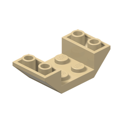 ROOF TILE 2X4 INV. · Brick Yellow (réf. BrickLink Tan)