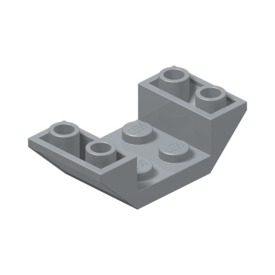 ROOF TILE 4X2/45° INV. · Medium Stone Grey (réf. BrickLink Light Bluish Gray)