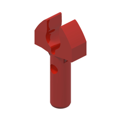STICK Ø 3.2 W/ HOLDER · Bright Red (réf. BrickLink Red)