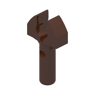 STICK Ø 3.2 W/ HOLDER · Reddish Brown (réf. BrickLink Reddish Brown)