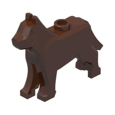 Dog / Wolf · LEGO 4261047 (réf. BrickLink 48812) · Couleur BrickLink : Reddish Brown