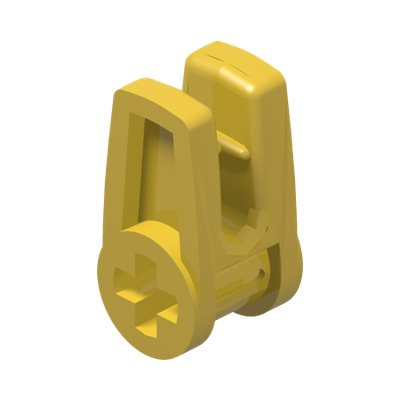 Technic, Axle and Wire Connector · LEGO 6263069 (réf. BrickLink 49283) · Couleur BrickLink : Yellow